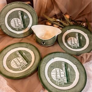 Royal China in Colonial Homestead Green‎ Set